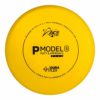 6d834c3a 1733 56eb 946a 12a978d711d4 The P Model S is a putt & approach disc the provides a straight flight path with a subtle fade at the end. Capable of handling power, its high glide, and its stability; this makes this disc great as a putter or an approach disc. Made out of DuraFlex Glow, which is a durable plastic meant to last the damages done while on the course. And where glow in the dark additives have been inlcuded in the plastic, this disc will glow in the dark. Making a great choice for your night rounds.