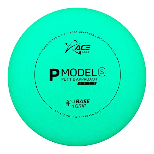 d029458a d111 51fe 98b9 fa623c4fe565 As the name of this disc mold indicates the P (putter) Model S (Stable) is a stable flying putt and approach disc in the Prodigy Ace Line. This is an ultra glidey putter with a straight flight and a subtle fade that make it perfect for draining long putts. The Ace Line P Model S has a slim profile, comfortable grip, and small bead designed to give you consistency for short drives, approach shots, and putts.