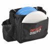 bfef564b d16f 55dd afa5 4d441f6ecd11 8 This simple, beginner friendly bag is the perfect entry-level bag for those who are giving the game of disc golf a try. This bag is built to last for years of usage. The bag features a quality zipper, and durable 1680 denier nylon. It holds 8-10 discs and includes a pocket for Mini Disc Marker, a Pencil Holder Slot, a Drink holder with drawstring and a putter pocket for quick access to your putters.
