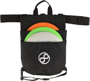 Black holster disc golf bag