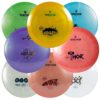 7e8a80a9 9ddf 51a0 ac06 b82896bff3f6 This is a complete 8 Disc Set from Viking Discs - featured in their Armor Plastic. This bundle includes the 8 original discs from Viking Discs, a Finnish brand with rising popularity. Buying the set allows you to save money over buying each disc individually, plus it's a great way to grow, or start, you collection! This set includes: Viking Discs Armor Rune Viking Discs Armor Knife Viking Discs Armor Axe Viking Discs Armor Warrior Viking Discs Armor Ragnarok Viking Discs Armor Cosmos Viking Discs Armor Berserker Viking Discs Armor Thunder God Thor Armor plastic from Viking Discs is a durable, yet very comfortable, opaque plastic blend that is very similar to Star from Innova, or Gold Line from Latitude 64. It is a top-notch plastic blend especially for drivers-- able to take a beating and keep performing. Note: Color and weight of the discs will vary. Weights are generally 167+ (often in the 170s).