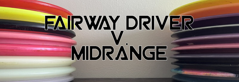 Fairway v Midrange e1654283530924 Disc Golf is a lot like golf . . . except for the fact that the gear used is not standardized. Meaning, in Golf, everyone's club head angles are pretty much the same. A Callaway 9 iron will be highly similar to a Taylormade 9 Iron. Whereas in disc golf, a Discraft 9 speed fairway driver may or may not be similar to a Innova 9 speed fairway driver. And if they are similar, they can still fly very different from one another. Because of this, choosing and finding the right kind of disc can be quite overwhelming, and may be discouraging. The point of this article is to help better the understanding of disc golf disc classification, and their intended purpose. Here, we will discuss fairway driver vs midrange specifically.