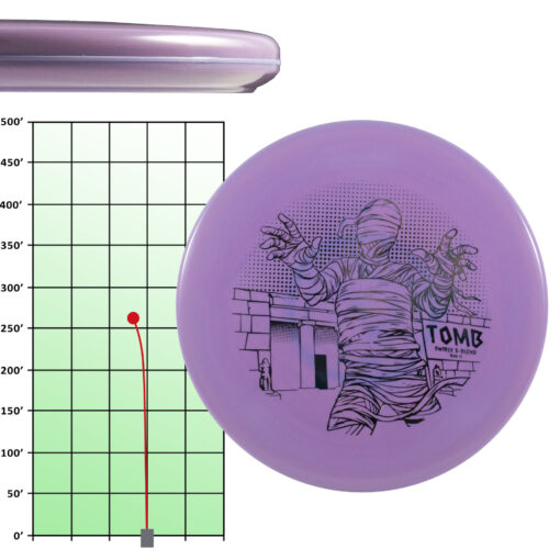 84d58a5a 76c2 5085 9c25 97d25baf872a The TOMB is a great disc for putting as well as for approach shots or for throwing off the tee on shorter holes. This disc has a flat top with a comfortably smooth, beaded rim. Whether you throw backhand or forehand, this is a perfect multi-purpose disc for your disc golf game. I-Blend plastic is both durable and grippy for excellent control.