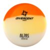 b60a2a1e b2f3 5512 bb12 a0af2cf9f97a The Alpas by Divergent Discs is a very unique putt and approach disc made in flexible silicone rubber material that Divergent calls StayPut. The disc will more successfully "Stay Put" when it hits the ground, lessening the skips and slides. It can be used as an understable approach disc to get through tight fairways without needing to throw hard, or it can be used as a putter for players who like a shallow rim and a flat disc profile. It is a great choice as an all-around starter disc for new players, or as a specialty disc for experienced players. The disc colors will vary and many discs have multiple colors blended together for even more aesthetic appeal. The flight rating numbers are 4 / 4 / -2 / 1. Weights will vary between 164g to 175g. Colors & pattern will vary!