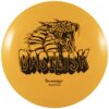 ff798561 c218 5c93 b412 4d03a4982a70 2 The Basilisk by Divergent Discs is a distance driver designed for an understable release that gently fades back at the end of its flight. It has a domed profile and flies with exceptional glide. It's a fun, wide rimmed driver option that doesn't take a high-speed arm to achieve great distance results. Add some extra feet to your driving game with the Basilisk. NOTE: Disc and stamp colors and disc weight will vary.