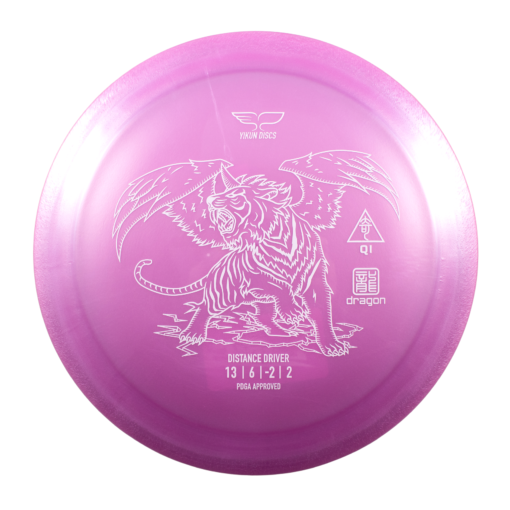 114bd4f9 7e1a 576c af03 8e9e5cd5a7c9 The Yikun Discs Qi is a high speed distance driver with neural flight and a wide rim. It also has a good glide to help get a few extra feet. Yikun's Dragon Plastic is a high-quality, premium blend that offers excellent durability and grip. Dragon Plastic can be compared to Latitude 64's Gold Line plastic or Innova's Shimmer Star plastic. Flight Numbers: Speed 13, Glide 6, Turns -2, Fade 2. Note: Stamp colors will vary.