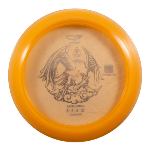 c272e67e 54df 5c92 ba5e 0428306a6349 The Yikun Discs Da'e is a high speed overstable distance driver with a wide rim. It is great for advanced players looking for max distance. Yikun Discs Phoenix plastic is a highly durable, translucent blend that offers superior grip. It is one of Yikun's highest quality plastics. Flight Numbers: Speed 13, Glide 5, Turn 0, Fade 2. Note: Stamp colors will vary.