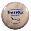 6743b7f1 687e 5fc8 bbef 61831d2c64d1 The Legacy Discs Bandit is a straight flying fairway driver. This disc is good for experienced players looking to throw slight hyzer shots, and works well for beginners doing flat throws. Legacy Discs Icon Plastic is the most premium blend in their line up. This plastic has optimal grip and great durability. Icon plastic is similar to Innova's star plastic. Flight Numbers: Speed 9, Glide 5, Turn -2, Fade 1. Note: Stamp colors will vary.