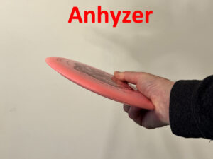 anny When most of us started playing disc golf we started hearing new terminology that we weren't familiar with. Words like 'overstable', 'flippy', 'mando', and others started creeping into our vocabulary. We're going to discuss two such words today: hyzer and anhyzer.